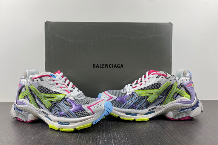 7.0 BALENCIAGA -Runner GREY PURPLE 677403 W3RH5 0308