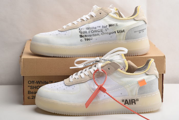 NIKE AIR FORCE 1 LOW Off-White  All White AO4606-100