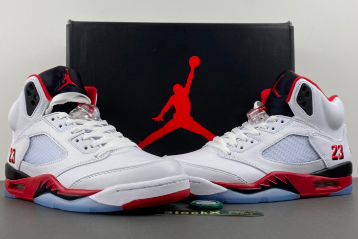 Air Jordan 5  Fire Red Black Tongue HQ7978-101