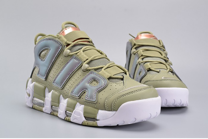 Nike Air More Uptempo "Iridescent" Dark Stucco/White 917593-001