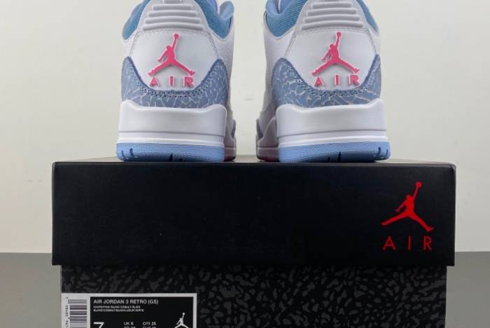 Jordan 3 Retro White Cobalt Bliss (GS) - HQ0784-101