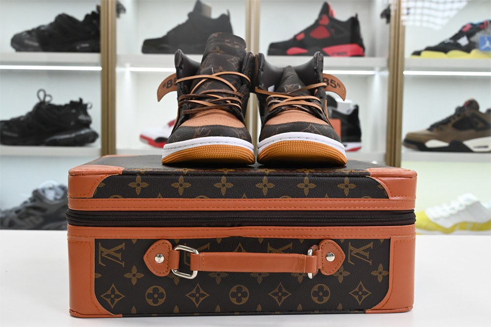 Louis V  x Off-White  x Air Jordan 1 Customs MENS AQ0818-158