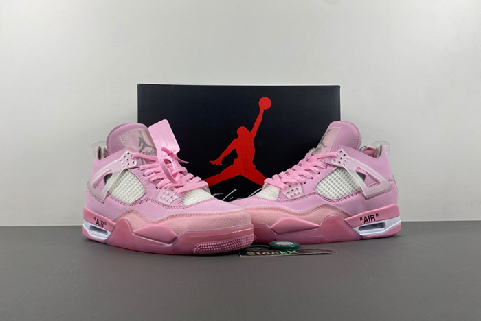 JORDAN 4 OFF WHITE PINK  CV9388-105