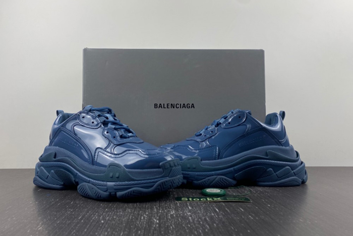 Balenciaga Triple S Rubber Sneaker in Blue  734954 W2PAA 4000