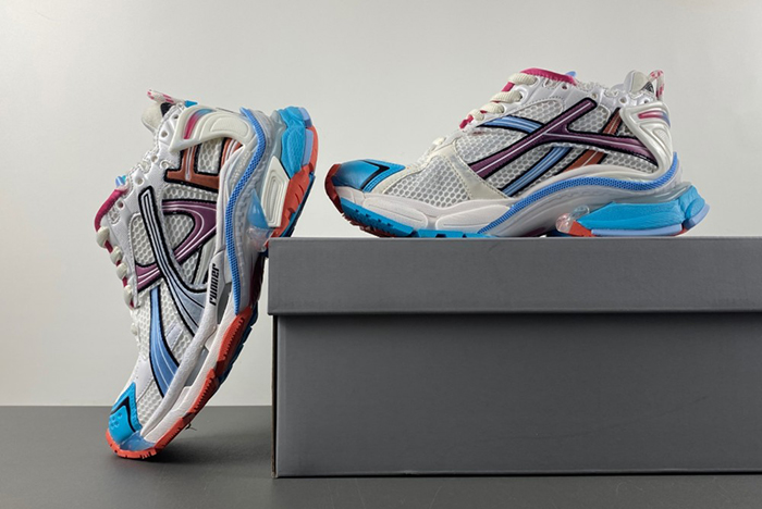 Balenciaga 7.5 white blue 772767-W3RBW-2325