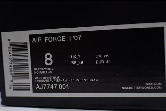 Air Force 1 Low Utility Black White - AJ7747-001