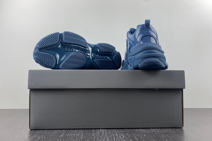 Balenciaga Triple S Rubber Sneaker in Blue  734954 W2PAA 4000