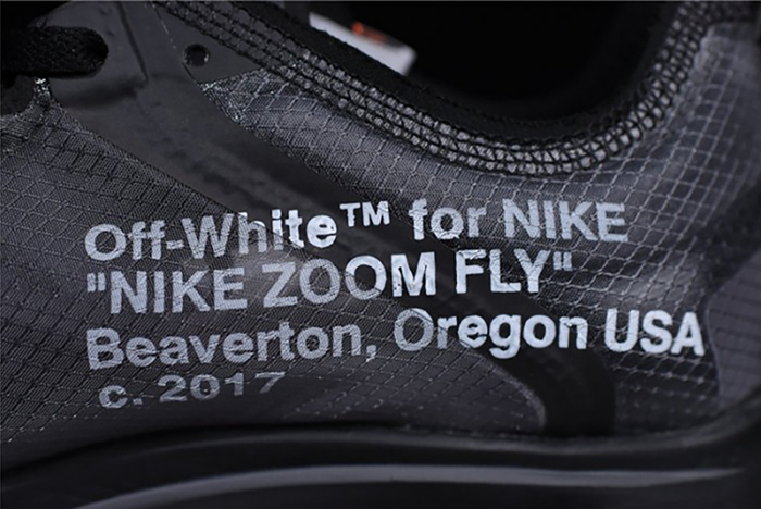 Off-White  Nike Zoom Fly Black AJ4588-001