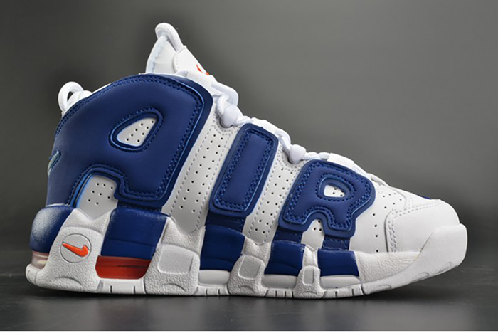 Nike Air More Uptempo "Knicks" White/Deep Royal Blue womens 415082-103