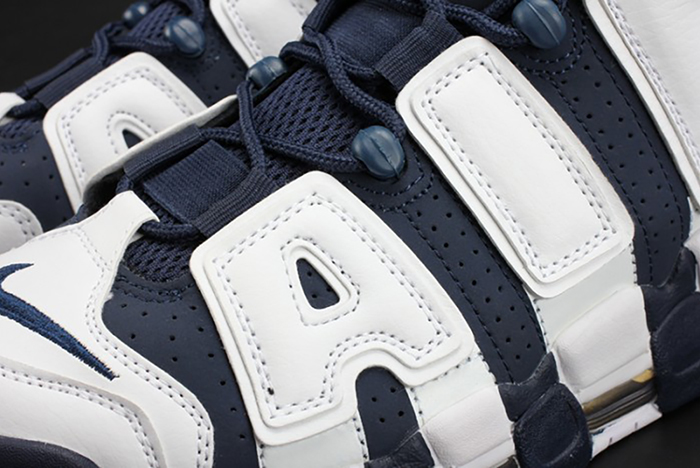Nike Air More Uptempo "Olympic" White/Midnight Navy mens 414962-104