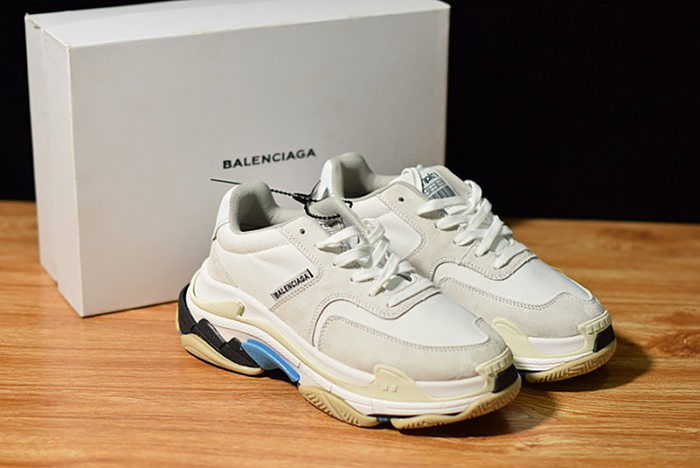 Balenciaga Triple S White Suede  500597 W0971 9000
