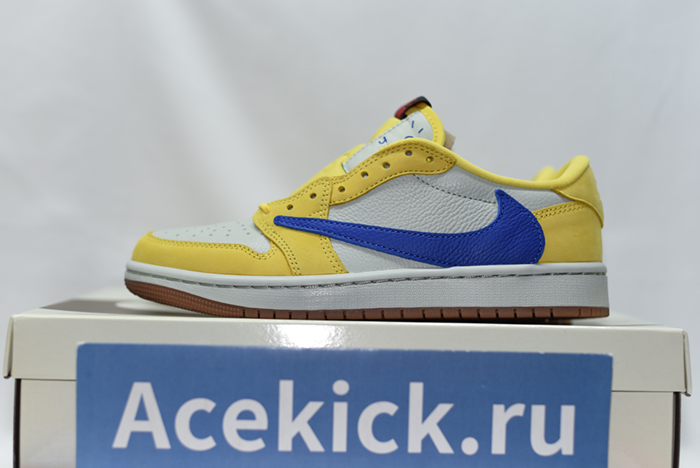 Travis Scott x Air Jordan 1 Low OG 'Canary' DZ4137-700