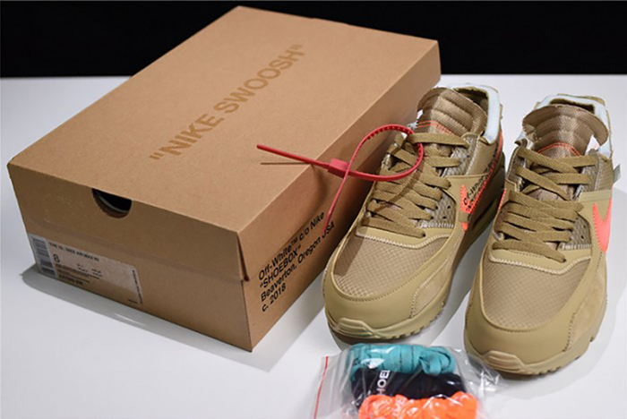 Off-White  Nike Air Max 90 Desert Ore AA7293-200