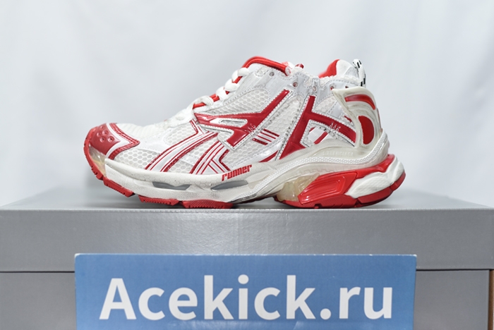 Balenciaga Runner Sneaker 'White Red' 677402-W3RB2-9060