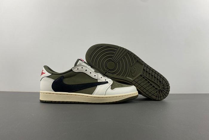 Travis Scott x Air Jordan 1 Low OG  Medium Olive DM7866-200