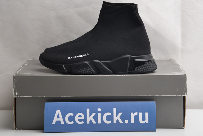 Balenciaga Speed Trainer Sneakers All Black 483502 W05G0 1000