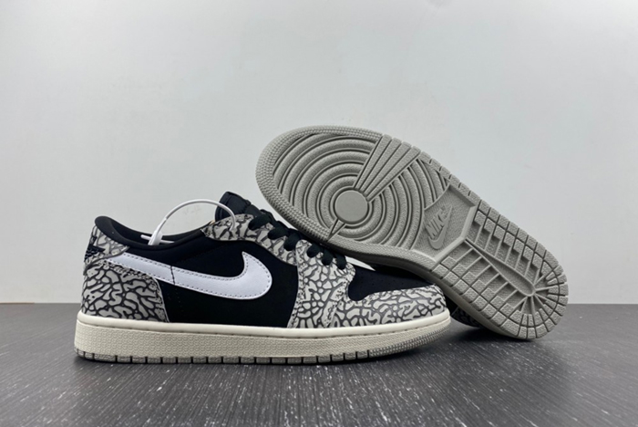 Jordan 1 Retro Low OG Black Cement - CZ0790-001