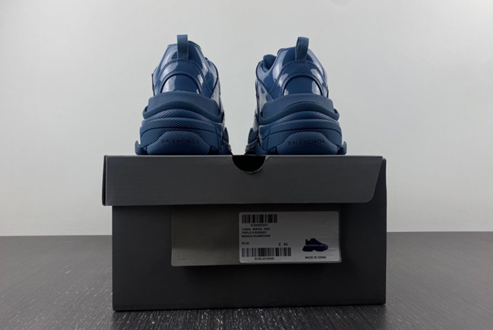 Balenciaga Triple S Rubber Sneaker in Blue  734954 W2PAA 4000