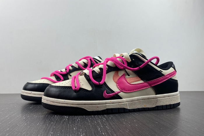 （Nike）Dunk Low Multi color swoosh FD4623-131-black rose
