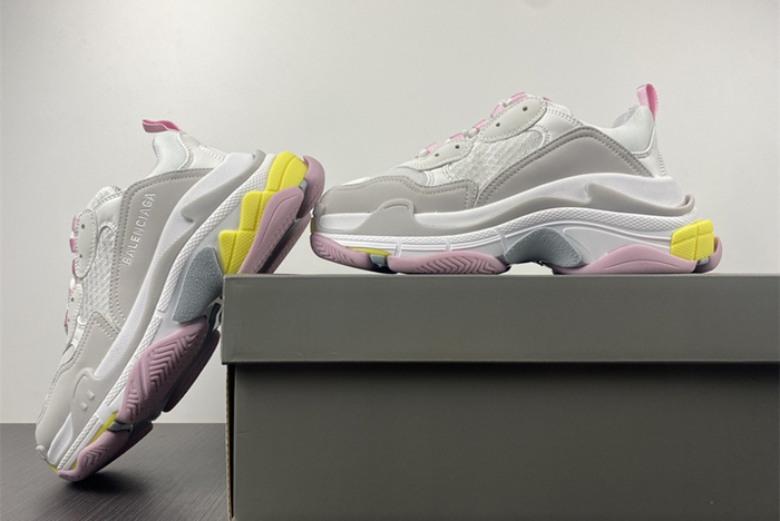 Balenciaga1.0  White /Grey/Pink /Yellow    524039 W2FW4 7541