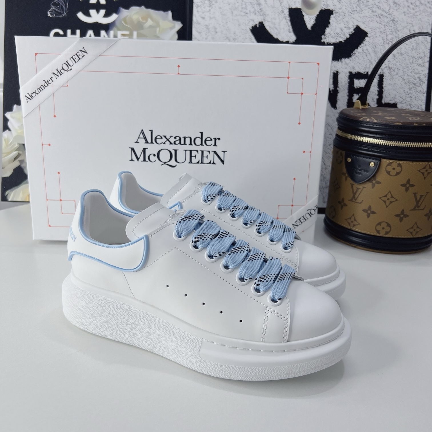 Alexander McQueen BLUE LINE TAIL/SHOELACE