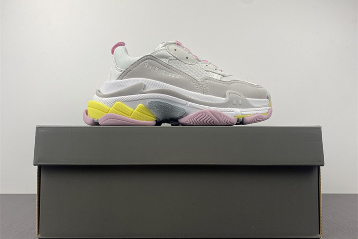 Balenciaga1.0  White /Grey/Pink /Yellow    524039 W2FW4 7541