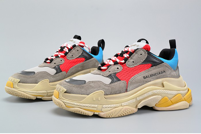 BALENCIAGA TRIPLE S TRAINER RED/ BLUE/ YELLOW 490673-W06E3-4365