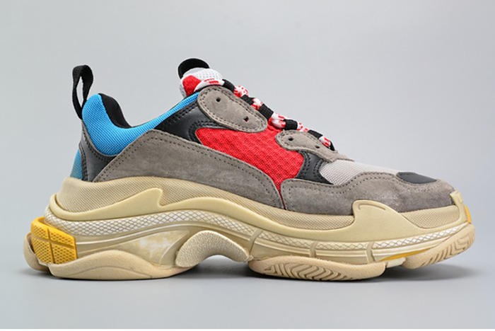 BALENCIAGA TRIPLE S TRAINER RED/ BLUE/ YELLOW 490673-W06E3-4365