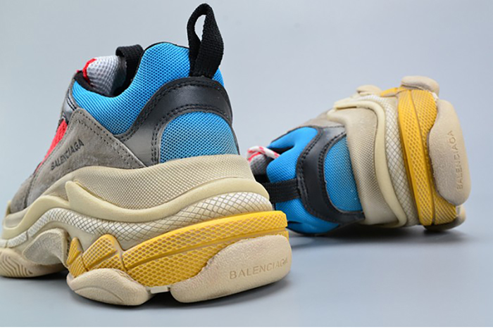 BALENCIAGA TRIPLE S TRAINER RED/ BLUE/ YELLOW 490673-W06E3-4365