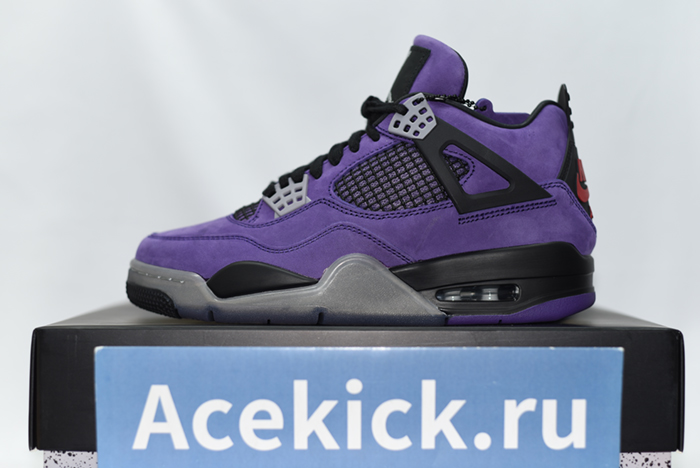 Jordan 4 Retro Travis Scott Purple  766296 LN4