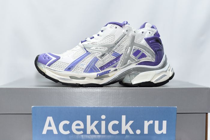 Balenciaga Runner Sneaker in Purple, Grey, White, & Black 677402-W3RB3-5901