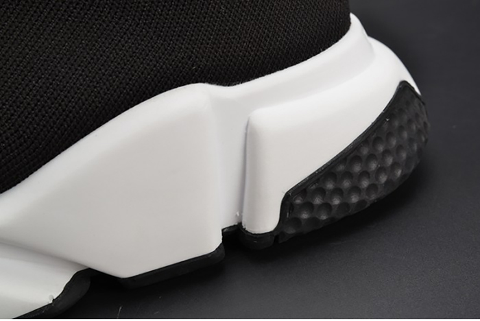 Balenciaga Stretch Mesh High Top Sneaker Black White 454485 W05G0