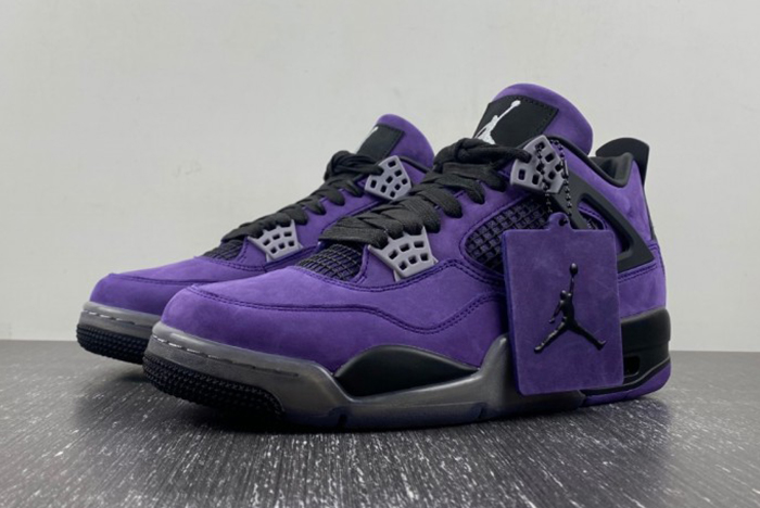 Jordan 4 Retro Travis Scott Purple  766296 LN4