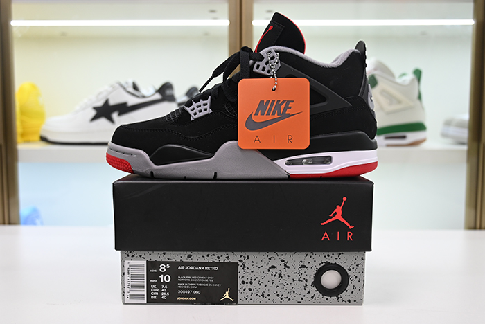 Jordan 4 Bred/ Black Cement (2019) - 308497-060