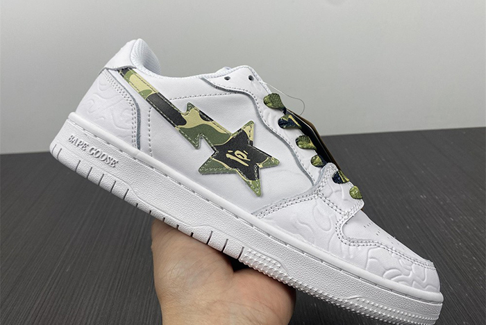 BAPE Bapesta Low Camo - Green