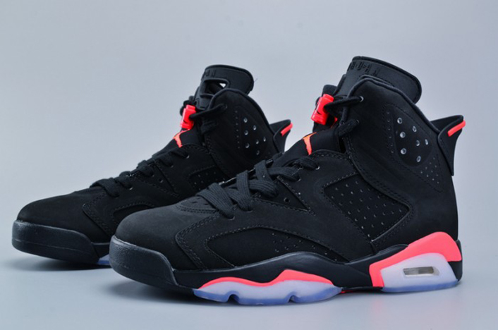 AIR JORDAN 6 RETRO "INFRARED 2014" black mens 384664-023