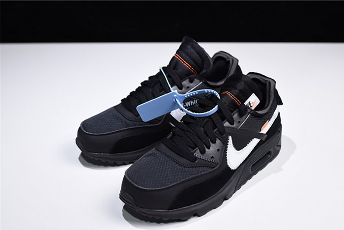 Off-White  Nike Air Max 90 Black Cone White AA7293-001