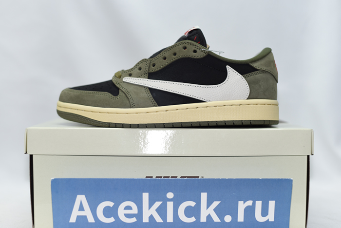 Travis Scott x Air Jordan 1 Low OG “Black/Olive” DM7866-002