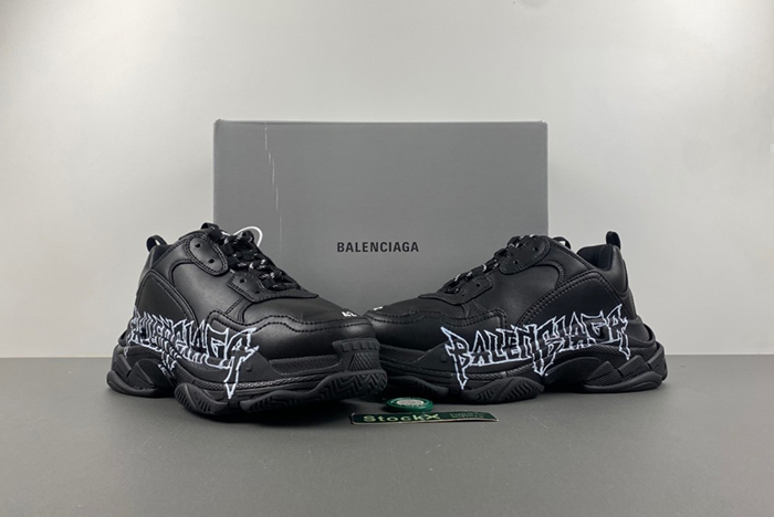 BALENCIAGA CREAM ‘TRIPLES’ SNEAKERS black 536737 W2FAY 9017