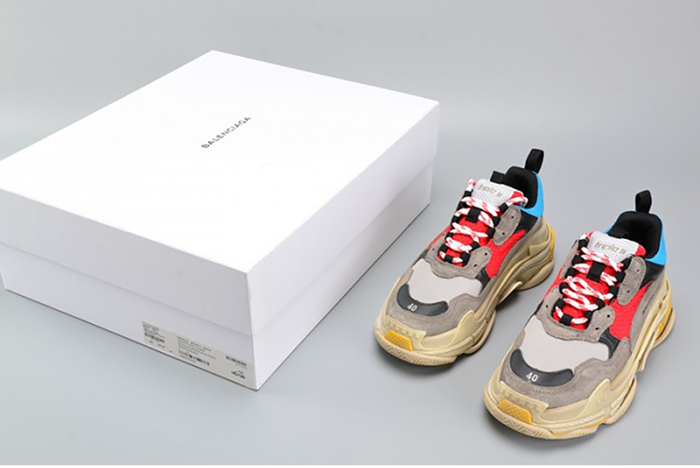 BALENCIAGA TRIPLE S TRAINER RED/ BLUE/ YELLOW 490673-W06E3-4365