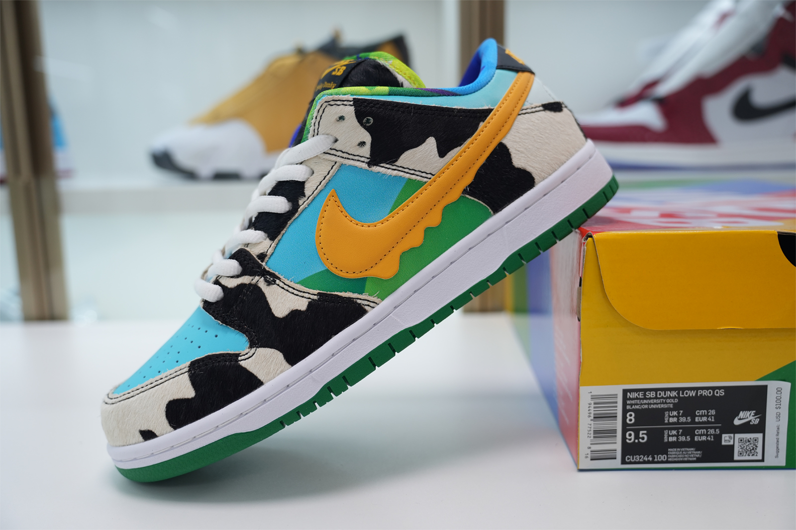 NIKE SWOOSH BEN JERRY'S NIKE SB DUNK LOW PRO QS CU3244-100