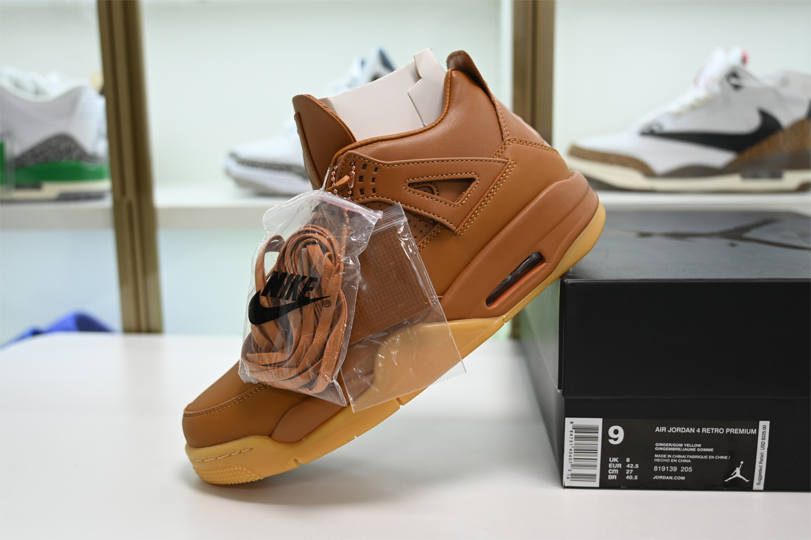 Jordan 4 Retro Ginger Wheat Men's - 819139-205